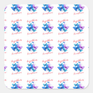 Soaring Butterflies: A Symbol of Hope and Transfor Square Sticker
