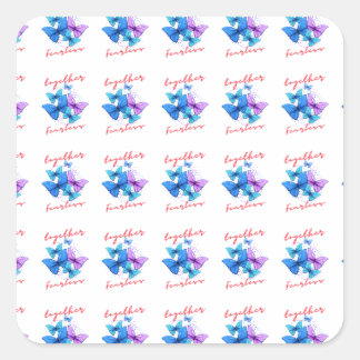 Soaring Butterflies: A Symbol of Hope and Transfor Square Sticker