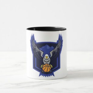 Soaring Eagle Basketball – Bold Sports Emblem Mug