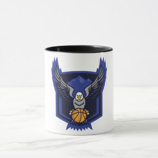 Soaring Eagle Basketball – Bold Sports Emblem Mug