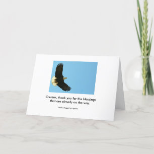 Soaring eagle. card
