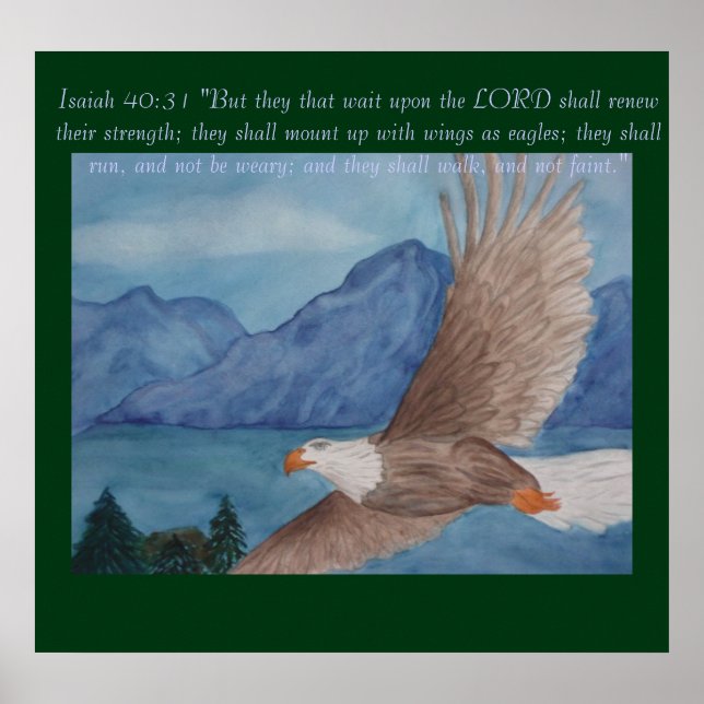 Soaring eagle poster (Front)