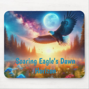 Soaring Eagle's Dawn Horizon Mouse Pad