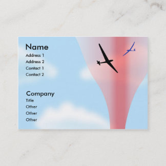 Soaring Gliding Sailplane Glider chubby Business Card