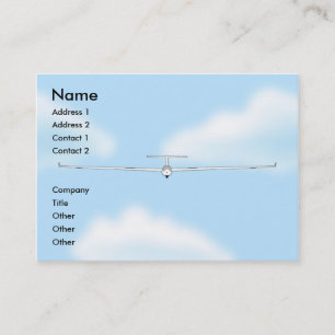 Soaring Gliding Sailplane Glider chubby Business Card