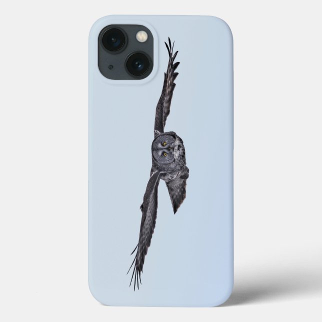 Soaring Great Grey Owl Wildlife Photo Case-Mate iPhone Case (Back)