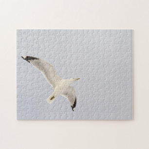 Soaring Gull Jigsaw Puzzle