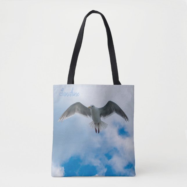 Soaring Gull Tote Bag (Front)