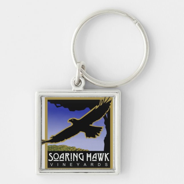 Soaring Hawk Vineyards Keychain (Front)