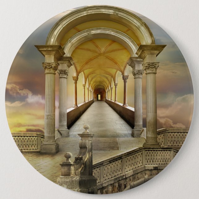 Soaring in heavens 6 inch round button (Front)