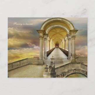 Soaring in heavens postcard