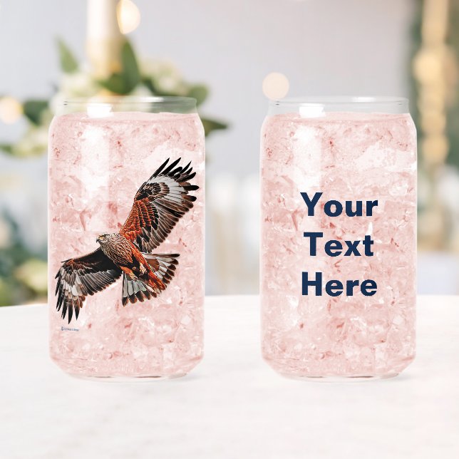 Soaring Red Kite Can Glass (Insitu (Wedding))