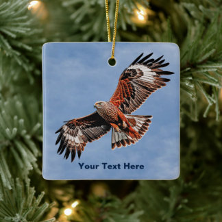 Soaring Red Kite Ceramic Ornament