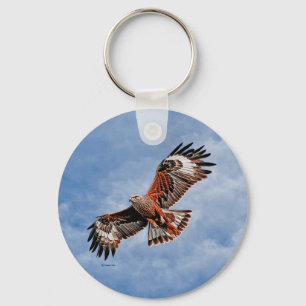 Soaring Red Kite Keychain