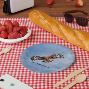 Soaring Red Kite Paper Plate