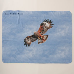 Soaring Red Kite Sherpa Blanket