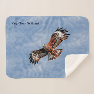 Soaring Red Kite Sherpa Blanket