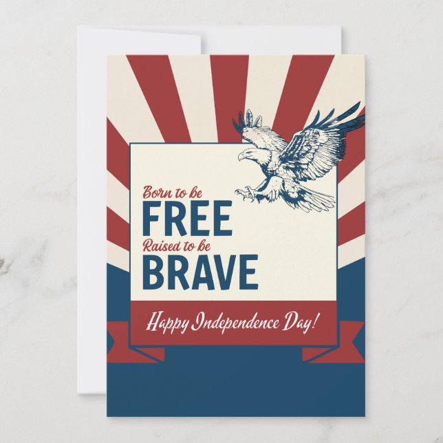 Soaring Salute to Independence, Greetings Card (Front)