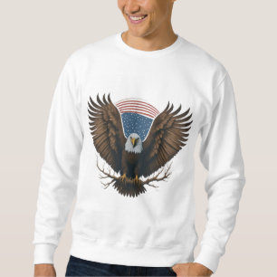 Soaring Spirit: American Bald Eagle 🦅 Sweatshirt
