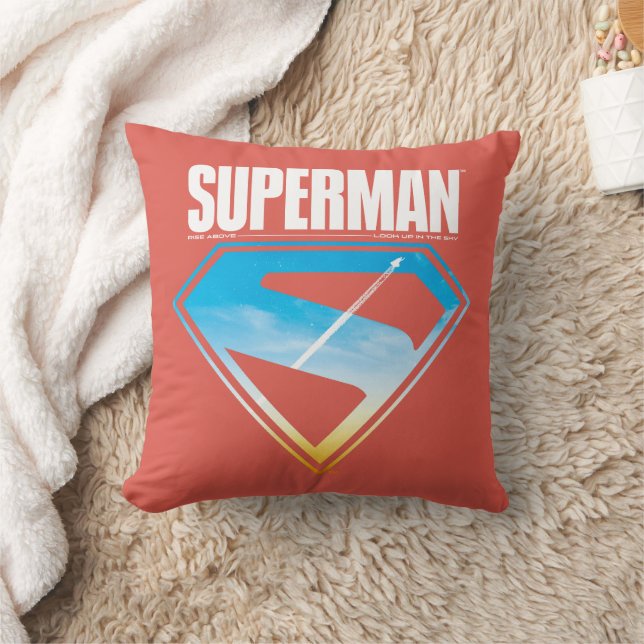 Soaring Through the S-Shield Throw Pillow (Blanket)
