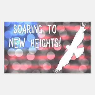 soaring to new heights sticker