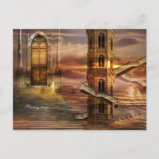 Soaring towers postcard (Front)