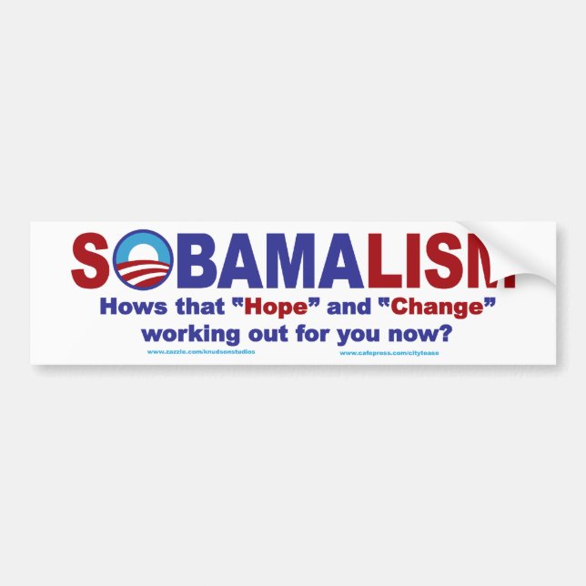 SOBAMALISM BUMPER STICKER (Front)