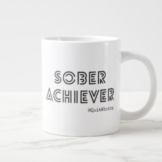 Sober Achiever Black & White Mug