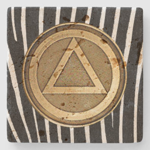 SOBER COIN STONE Coaster Recovery Sobriety