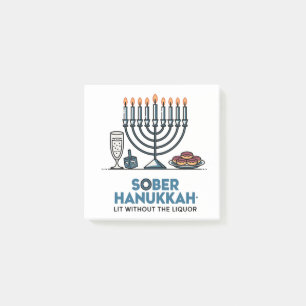 Sober Jew Hanukkah Lit Without The Liquor Jewish Post-it Notes