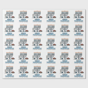 Sober Jew Hanukkah Lit Without The Liquor Jewish Wrapping Paper