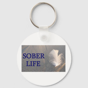 Sober life Plume Keychain