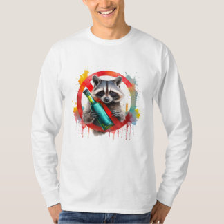 Sober, Raccoon, Alcohol-Free, non-alcoholic T-Shirt