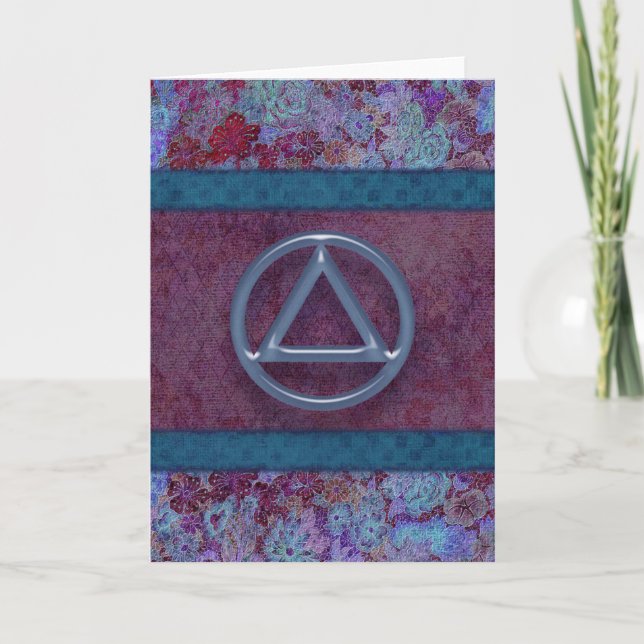 Sober Recovery Anniversary Congratulations Card (Front)