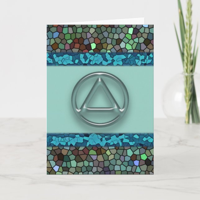 Sober Recovery Anniversary Congratulations Card (Front)