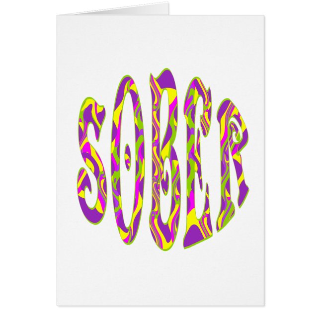 SOBER  Retro 60’s Art Psychedelic (Front)