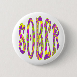 SOBER  Retro 60’s Art Psychedelic 2 Inch Round Button