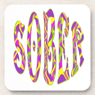 SOBER Retro 60’s Art Psychedelic Coaster