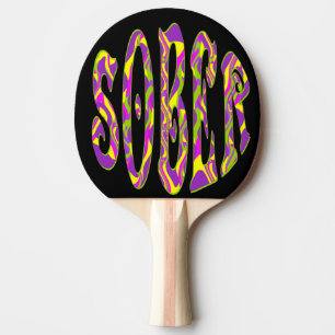 SOBER Retro 60’s Art Psychedelic Ping Pong Paddle