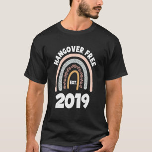 Sober Since 2019 Congrats On Sobriety Anniversary T-Shirt