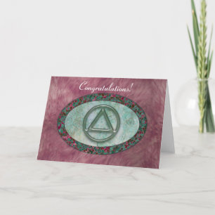 Sober Sobriety Recovery Greeting Card