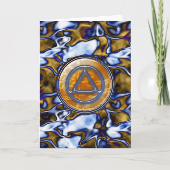 Sober Sobriety Recovery Greeting Card (Front)