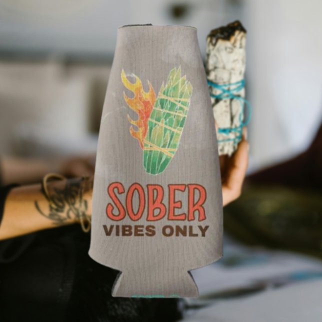 Sober Vibes Only Bottle Cooler (Creator Uploaded)