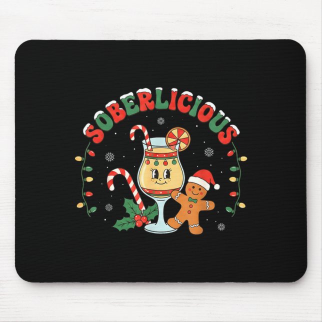 Soberlicious Sober Funny Sobriety Recovery Aa Na H Mouse Pad (Front)
