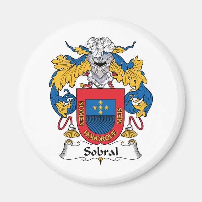 Sobral Family Crest Magnet (Front)