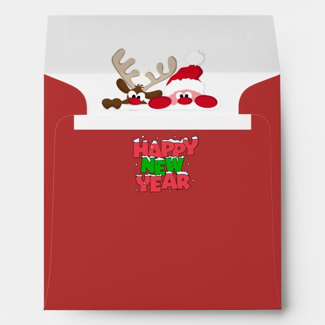 Sobre para navidad con papa Noel Envelope (Back (Bottom))