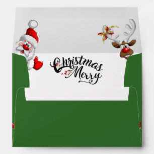 Sobre para navidad con papá Noel Envelope