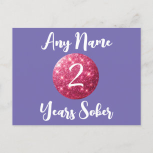Sobriété personnalisée Carte Anniversaire Parties