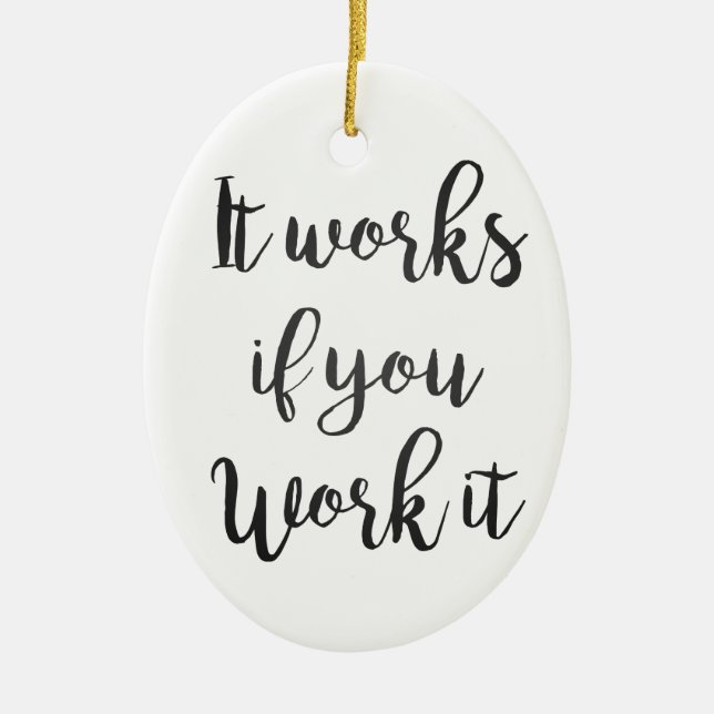 Sobriety 12 step recovery quote gift clean sober ceramic ornament (Front)