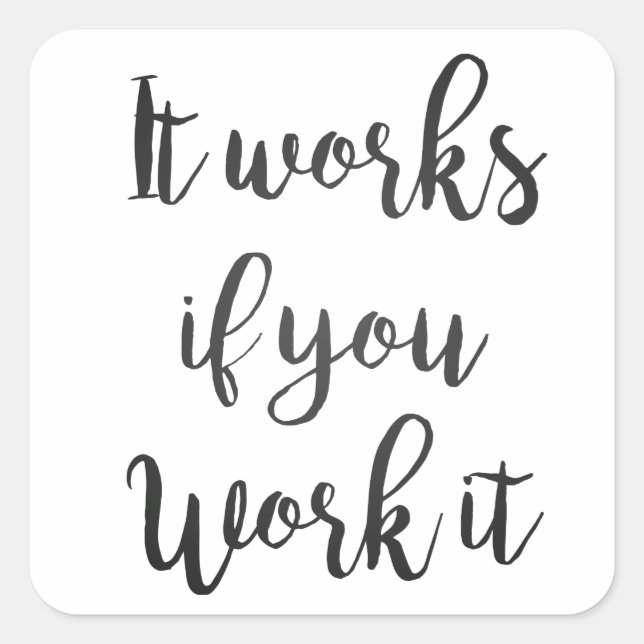 Sobriety 12 step recovery quote gift clean sober square sticker (Front)